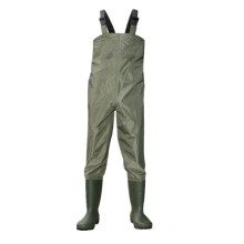 Nylon/PVC Waterproof Fly Fishing Chest Waders with Boots for Men
